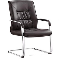 梦强弓形椅电脑椅MQ-0603会议椅靠背办公椅子座椅 黑色