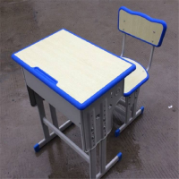梦强钢木环保塑料课桌椅(椅+桌)MQ-0694 蓝色