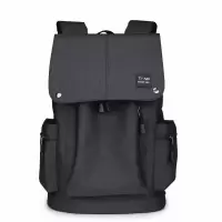男士双肩包男韩版休闲背包男大学生书包男旅行包电脑包休闲背包|黑色