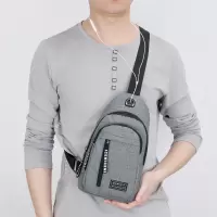 胸包男士背包2018新款尼龙帆布胸包休闲运动旅游胸前包单肩斜挎包