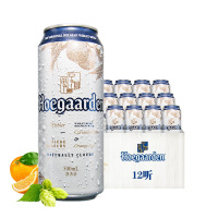 福佳(Hoegaarden)啤酒精酿白啤酒500ml*12听装整箱装