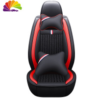 舒适主义汽车坐垫单个主驾驶单座全包围驾驶员座椅套主副驾驶座套前排两座 黑红色C12--豪华版--单座(主驾)