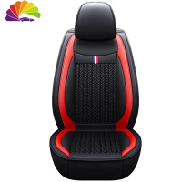 舒适主义汽车坐垫单个主驾驶单座全包围驾驶员座椅套主副驾驶座套前排两座 黑红色C12--标准版--单座(主驾)