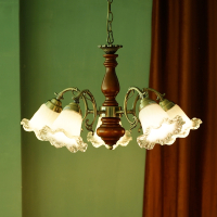 美式乡村复古田园Vintage法式玻璃客厅邦可臣卧室餐厅欧式中古木吊灯