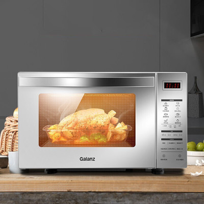 [新品]Galanz/格兰仕机家用23升智能平板式光波炉微蒸烤全自动微蒸烤一体时尚下拉消毒热格兰仕微波炉