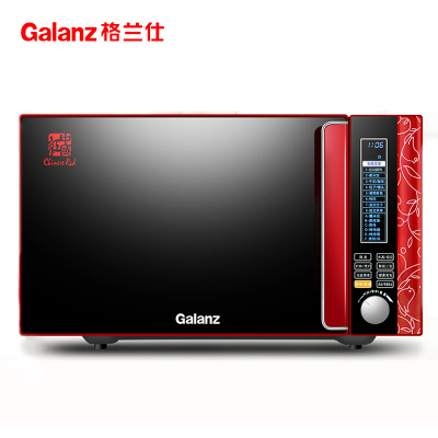 [新品]Galanz/格兰仕[新品]格兰仕家用23升平板加热微波炉 不锈钢内胆光波炉 旋钮作智能预约