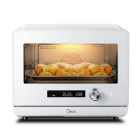 美的 PS20C1蒸烤箱家用台式多功能二合一烘焙台式烘焙电烤箱蒸箱 PS2001