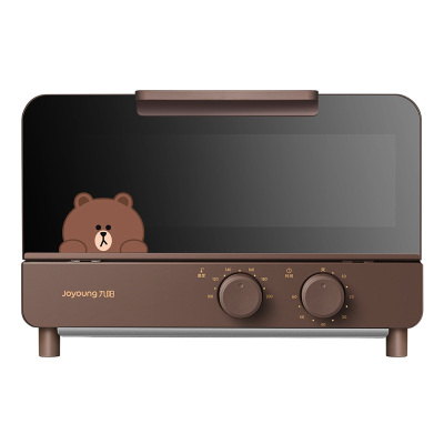 九阳电烤箱家用烘焙小型多功能全自动迷你烤箱LINE FRIENDS布朗熊 棕色