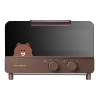 九阳电烤箱家用烘焙小型多功能全自动迷你一人食布烘焙朗熊烤箱 棕色