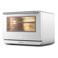 九阳家用多功能蒸箱烘焙电烤箱蒸烤一体机自动清洗蒸汽烤箱zk05 白色