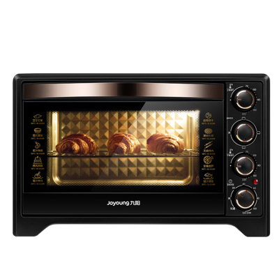 九阳电烤箱烤家用烘焙大容量多功能小型全自动小烤箱家庭烤箱38升KX38-J98 黑+金