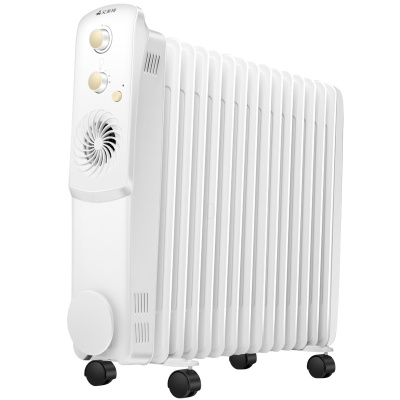 艾美特油汀取暖器家用节能速热大面积电暖气片暖风机烤火炉油丁酊 白色