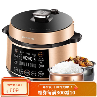 九阳(Joyoung)电压力锅5升电高压锅双胆智能预约煮饭煲汤 .