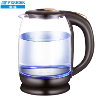 半球(Peskoe) 电水壶 304不锈钢电热水壶 1.8L高硼硅玻璃 养生壶 玻璃水壶