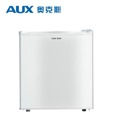 AUX/奥克斯 家用小冰箱宿舍单门电冰箱冷藏保鲜玻璃小型冰吧 珍珠白