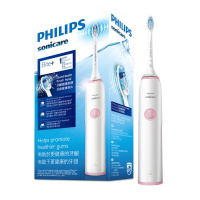 Philips/飞利浦电动牙刷 成人情侣充电式声波震动牙刷 粉色