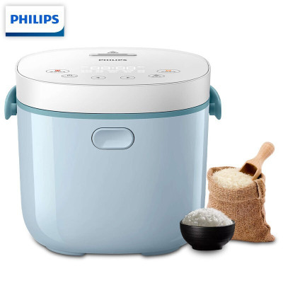 飞利浦(PHILIPS)电饭煲电饭锅2L家用1-3人迷你电饭煲小智能可预约触摸控制电饭锅 可做酸奶