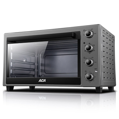 ACA北美电器电烤箱家用烘焙多功能全自动商用大容量家庭烤箱60升 灰色