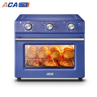 北美电器ACA空气炸烤箱空气炸锅薯条机没油低脂家用多功能立式28L 蓝色