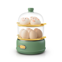 小熊煮蛋蒸蛋器自动断电家用小型多功能早餐机迷你宿舍煮蛋神器 橙色