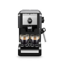 北美电器(ACA)意式20bar半自动咖啡机双孔 一键花式咖啡家用办公室商用自动奶泡系统即热式咖啡机AC-E20A 黑色