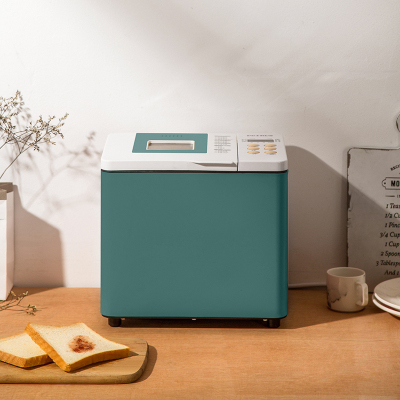 柏翠6600面包机家用全自动烘烤吐司和面发酵智能多功能早餐机347 蓝色