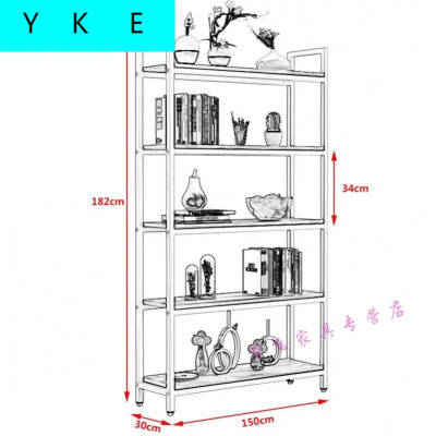 放心购货架多层1.5米高5层家用多功能商用置物展示柜屏多样文具店可拆卸