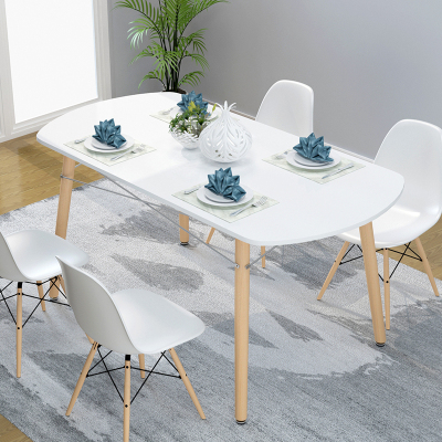 艺可恩餐桌椅小户型客厅餐桌饭桌家用现代简约长方形大理石纹色餐桌