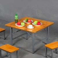 艺可恩折叠桌餐桌家用4人2正方形吃饭桌子小型方桌吃饭小桌子户外矮饭桌
