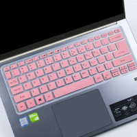 适用于宏碁acer新蜂鸟fun2020 14寸十代i5笔记本电脑键盘保护膜垫|半透浅粉-买1送1