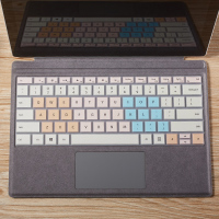 微软surfacepro7键盘膜pro6笔记本电脑laptop2保护贴膜n|微软book1/2/lap/2[创意彩色]