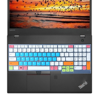 联想thinkpadt570t580e590p51s笔记本键盘保护贴膜15.6英寸e580e585e595p|五彩蓝