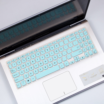 键盘保护膜适用于15.6寸华硕vivobook15s笔记本顽石六代fl8700f|半透薄荷色[买1送1]