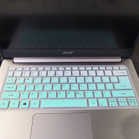 14寸宏碁蜂鸟swift3 sf314-56 56g笔记本电脑键盘保护贴膜防尘垫|渐变薄荷色()