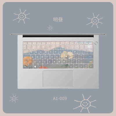 华为matebook14键盘膜13电脑键盘贴纸d14按键贴荣耀magicbook14|A1-009[明昼]请留言具体型号