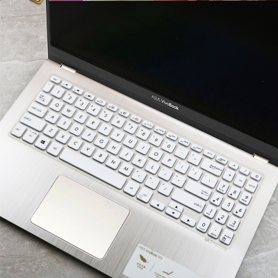 华硕vivobook15s键盘膜v5000笔记本电脑x512保护套顽石y5200ub/y5100全覆盖灵耀s2|半透白色