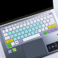 适用于宏碁acer新蜂鸟fun2020 14寸十代i5笔记本电脑键盘保护膜垫|七彩薄荷-买1送1