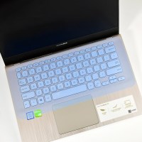 联想华硕戴尔hp小米苹果acer神舟战神电脑键盘保护贴膜15.6通用型14英寸13.3笔记本|[14寸两片装]蓝色
