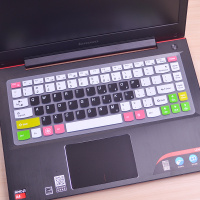联想笔记本键盘膜14寸g480小新i2000300sflex2y470y400g40电脑保护贴膜|五彩-黑