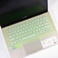 联想华硕戴尔hp小米苹果acer神舟战神电脑键盘保护贴膜15.6通用型14英寸13.3笔记本|[14寸两片装]绿色