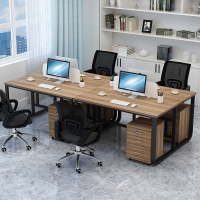 职员办公桌四人位简约双人工位屏风员工桌椅组合简易办公室电脑桌
