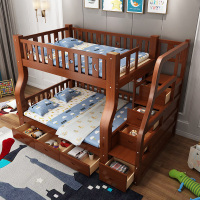 子母床儿童上下床双层床高低全实木上下铺木床两层大人多功能组合
