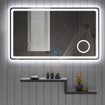 智能浴室镜壁挂墙触摸屏led化妆镜洗手间卫生间镜子蓝牙防雾发光