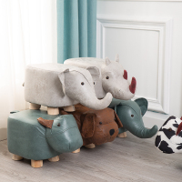 小凳子家用网红儿童小板凳沙发凳矮凳脚凳创意可爱大象宠物凳实木