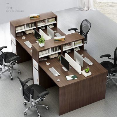 职员办公桌椅组合电脑桌公司工作桌双人屏风简约办工桌多用书桌