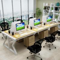 职员办公桌子家用台式员工电脑桌椅组合多人工作位屏风2/4/6工位