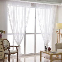 窗纱窗帘成品特价阳台飘窗纱帘客厅工程舞台纯色白色窗帘卧室