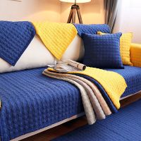 四季纯棉沙发垫纯色北欧沙发垫现代防滑全棉布艺沙发坐垫