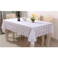 纯白色蕾丝布艺桌布台布茶几布长方形正方形桌布