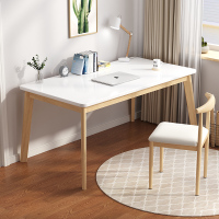 北欧电脑台式桌实木书桌家用学生简易简约卧室学习桌写字桌小桌子